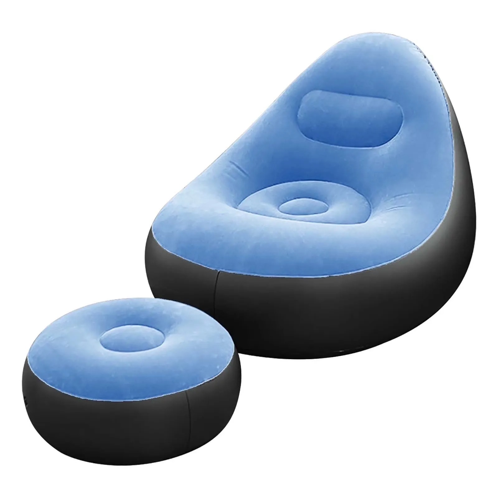 Lazy Bean Bag Air Chair With Footrest,Air sofa, single air sofa,
