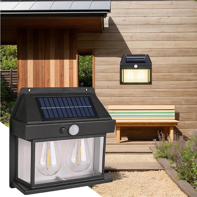 Solar Tungsten Filament Lamp Outdoor IP65 Intelligent