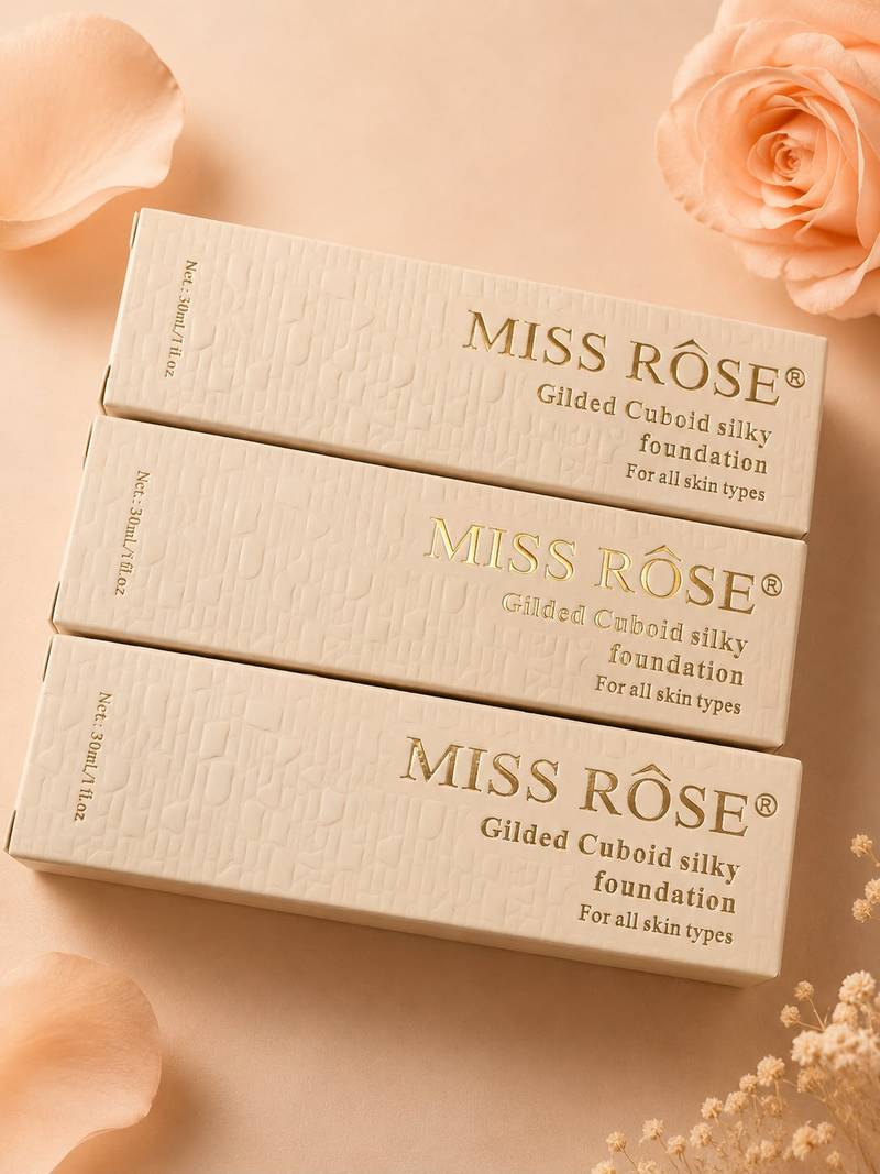 MISS ROSE GILDED CUBOID FOUNDATUON 30ML