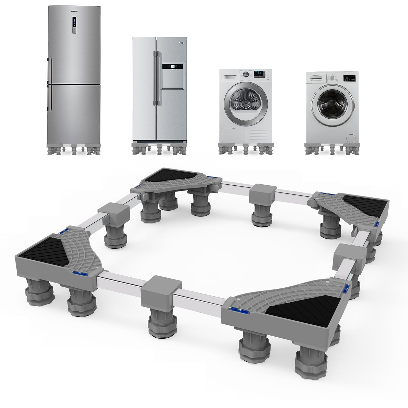 Washing Machine Stand, Adjustable Length
